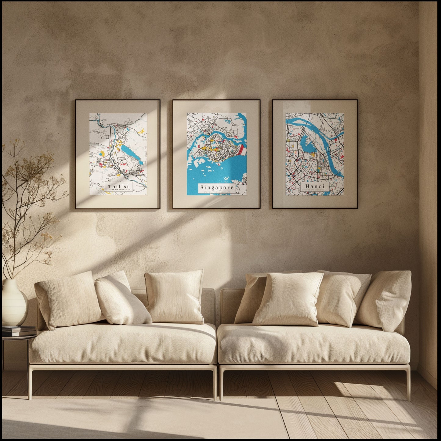 Doha Map Prints: Personalized Décor & Unique Gifts - Digital Downloads l Choose Your City l Travel Posters Prints l Custom Wall Art l Best Gift