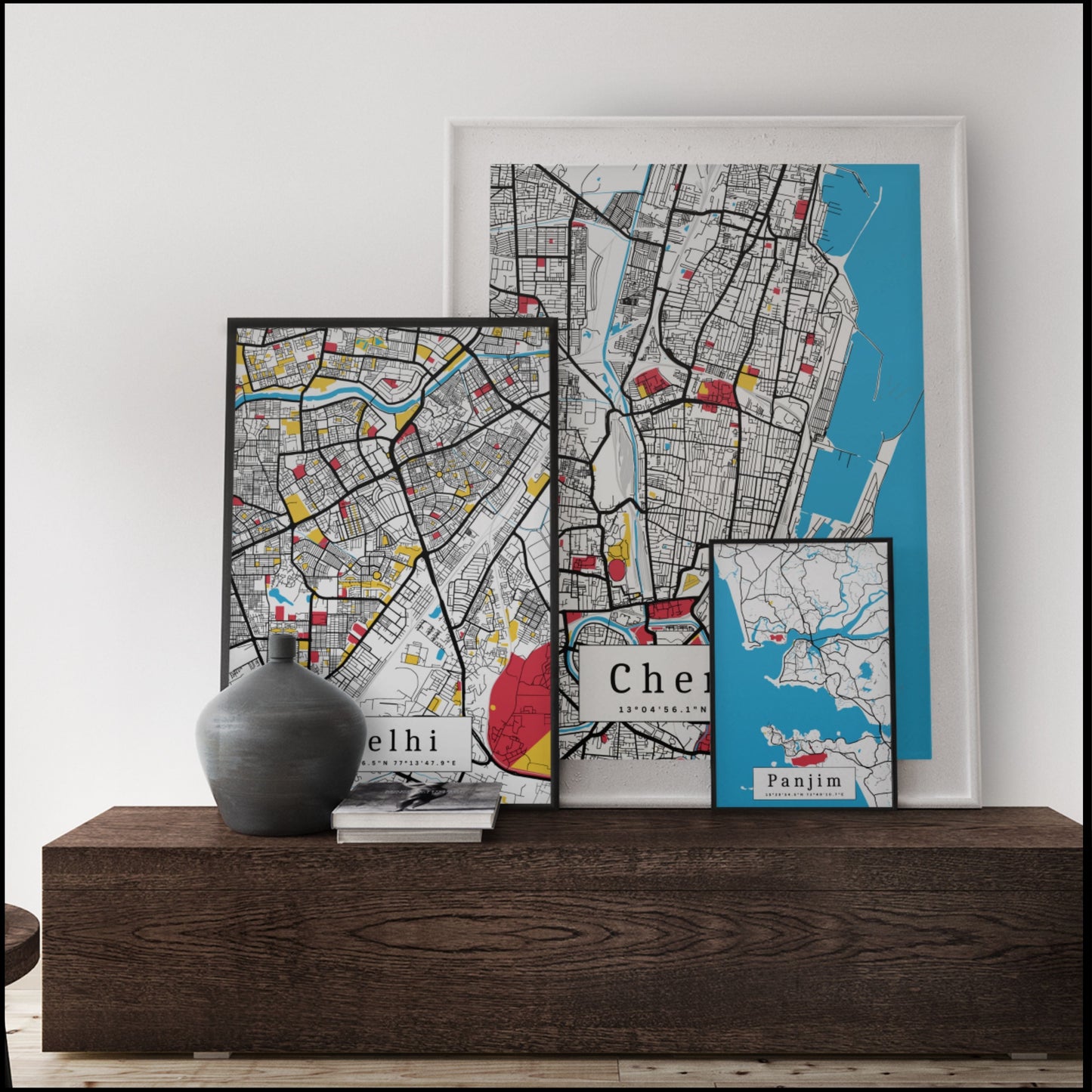 Kochi Map Prints: Personalized Décor & Unique Gifts - Digital Downloads l Choose Your City l Travel Posters Prints l Custom Wall Art l Best Gift