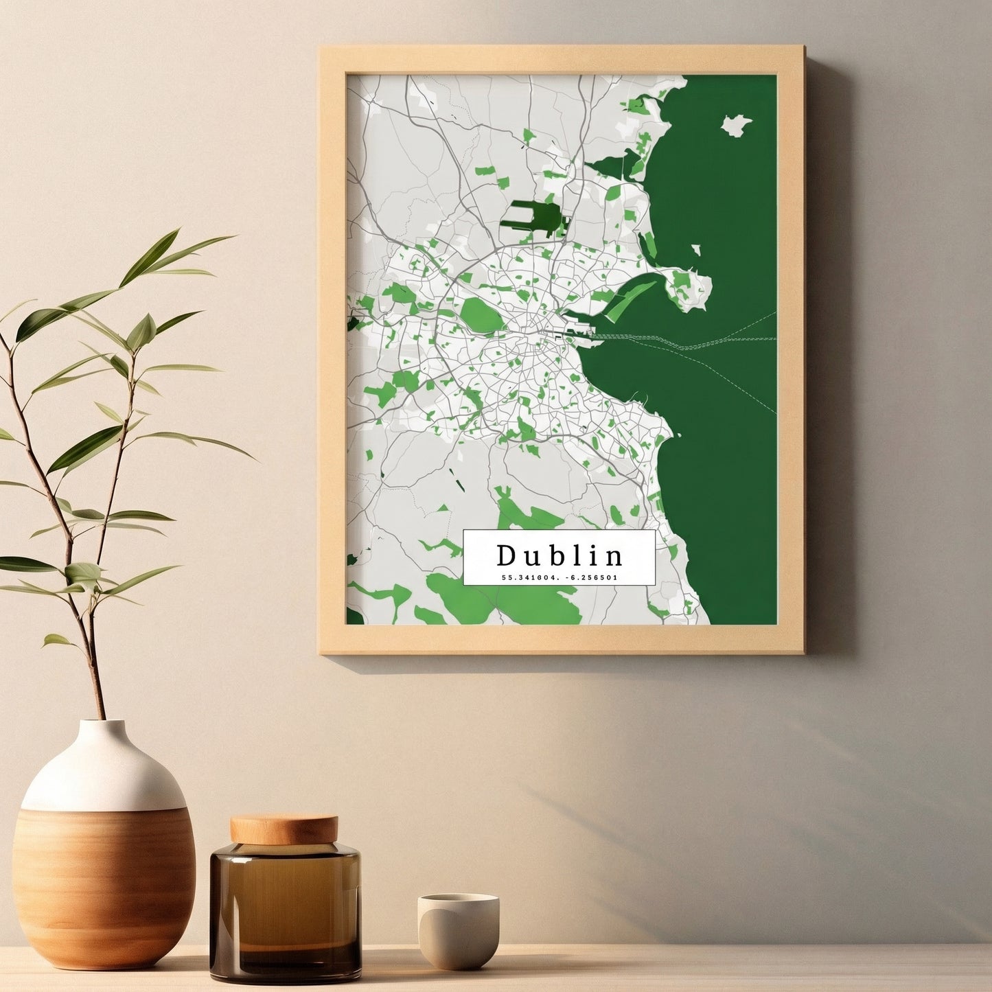 Dublin St Patrick Edition l Map Prints: Personalized Décor & Unique Gifts - Digital Downloads l Choose Your City l Travel Posters Prints l Custom Wall Art l Best Gift