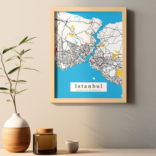 Istanbul Map Prints: Personalized Décor & Unique Gifts - Digital Downloads l Choose Your City l Travel Posters Prints l Custom Wall Art l Best Gift