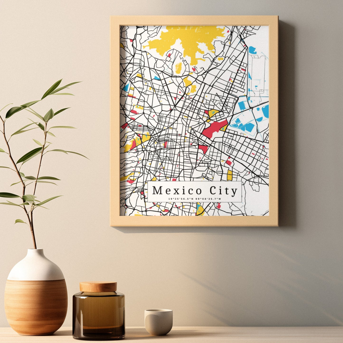 Mexico City Map Prints: Personalized Décor & Unique Gifts - Digital Downloads l Choose Your City l Travel Posters Prints l Custom Wall Art l Best Gift