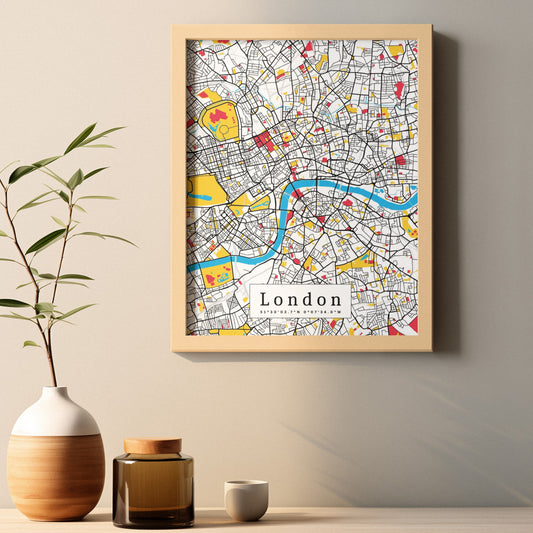 London Map Prints: Personalized Décor & Unique Gifts - Digital Downloads l Choose Your City l Travel Posters Prints l Custom Wall Art l Best Gift